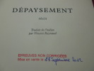 ÉPREUVES NON CORRIGÉES / DEPAYSEMENT. Giorgio Vasta