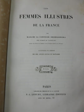 LES FEMMES ILLUSTRES DE LA FRANCE. Drohojowska (Madame la Comtesse)