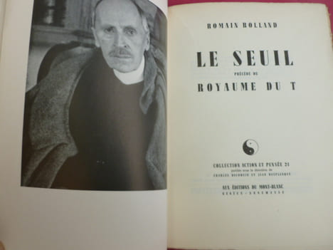 LE SEUIL précédé du Royaume du T. Romain Rolland