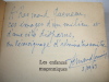 Les enfances maçonniques.. Fernand LEMOINE. Envoi autographe de l'auteur à Raymond Queneau