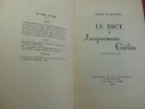 LE DICT DE JACQUEMARS GIELEE Envoi de l'auteur. Pierre Valdelièvre