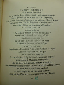 SAINT-CENDRE. Maurice Maindron