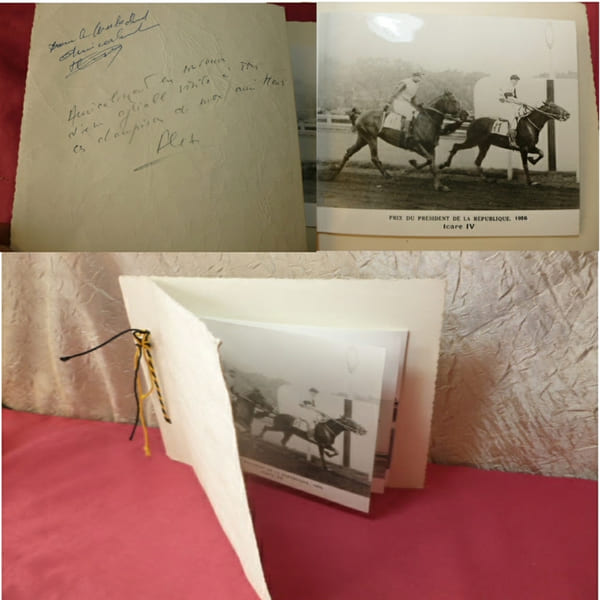 HIPPISME / ALBUM PHOTOS 7 Prix du President de la R&eacute;publique + d&eacute;dicace 1956. 