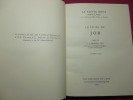 LA SAINTE BIBLE. LE LIVRE DE JOB / LE LIVRE DES PROVERBES. traduits par C.Larcher (Job) et Dom Hilaire Duesberg & P.Auvray ( proverbes)