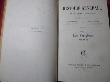 HISTOIRE GÉNÉRALE DU IVe SIÈCLE A NOS JOURS. Ernest Lavisse & Alfred Rambaud