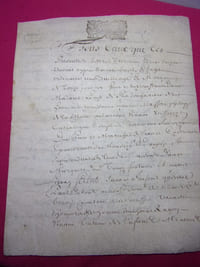 XVIe siècle / LETTRE / DOCUMENT 4 pages manuscrites SUR VELIN