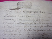 XVIe siècle / LETTRE / DOCUMENT 4 pages manuscrites SUR VELIN