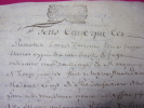 XVIe siècle / LETTRE / DOCUMENT 4 pages manuscrites SUR VELIN
. 