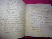 XVIe siècle / LETTRE / DOCUMENT 4 pages manuscrites SUR VELIN