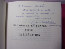 Le Théâtre en France depuis la Libération. . Marc BEIGBEDER
