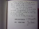 DÉCOUVERTE DU VERCORS. Bel envoi à Francis Ambrière. Jean Noaro