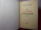 LES SAISONS LITTERAIRES, 1896-1903. . Edmond Jaloux 