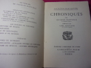 CHRONIQUES. Jacques Bainville