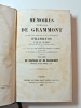 Mémoires du Chevalier de Grammont. 1861 + voyage de Chapelle & Bachaumont. Hamilton