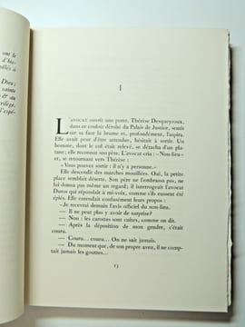 THÉRÈSE DESQUEYROUX. François Mauriac