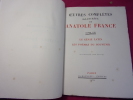 Tome XXI : Le génie latin, Les poèmes du souvenir.. Anatole France