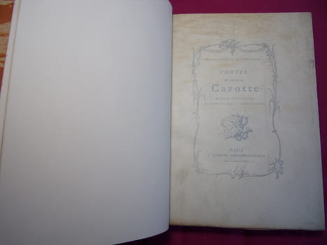 CONTES DE JACQUES CAZOTTE. JACQUES CAZOTTE