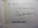 RICHELIEU drame en 5 actes et 9 tableaux d'après Bulwer-Lytton. Charles Samson