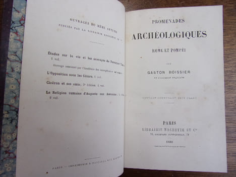 PROMENADES ARCHÉOLOGIQUES / ROME et POMPEI. Gaston Boissier