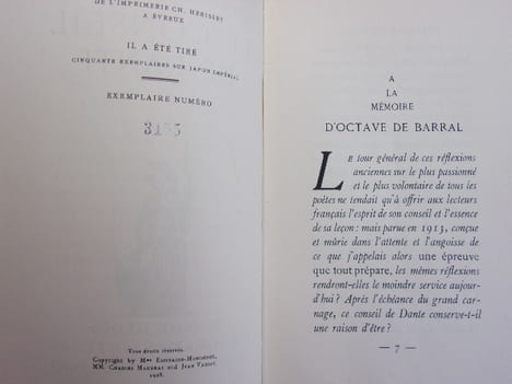 LE CONSEIL DE DANTE. Charles Maurras
