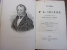 ŒUVRES DE P.L. COURIER. P.L. COURIER