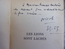 LES LIONS SONT LÂCHES. NICOLE