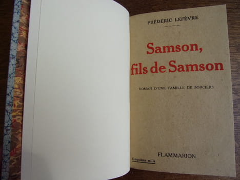 SAMSON, FILS DE SAMSON. Frédéric Lefèvre