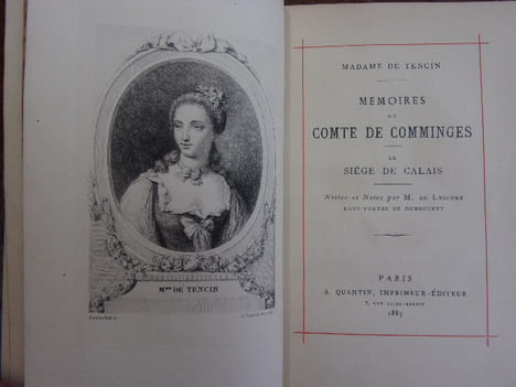 MÉMOIRES DU COMTE DE COMMINGES

Le siège de Calais. Madame de Tencin