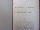 LE MILITARISME EN EUROPE
. E.H.Guize