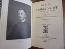 JOURNAL DE EDMOND GOT Sociétaire de la Comédie Française 1822-1901. Publié par son fils, Médéric Got