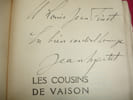 LES COUSINS DE VAISON. Jean Martet