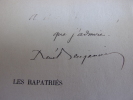 LES RAPATRIES. René Benjamin