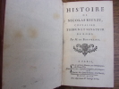 HISTOIRE DE NICOLAS RIENZY, Chevalier, Tribun et Sénateur de Rome
. M. de Boispreaux 