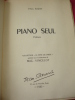 PIANO SEUL ( Poèmes). Paul Bazan