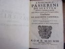 TRACTATUS DE ELECTIONE CANONICA IN QVO
. PETRI MARIAE PASSERINI DE SEXTVLA