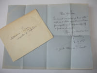 LETTRE AUTOGRAPHE A.Parmentier à Françis Eon LAS + enveloppe