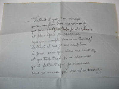 LETTRE AUTOGRAPHE A.Parmentier à Françis Eon LAS + enveloppe