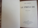LE PRÉLUDE. Paul Géraldy