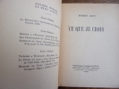 CE QUE JE CROIS. Robert Aron