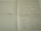 Lettre autographe 4 .. 1924 " invitation soirée Verhaeren ". Marthe Verhaeren ( épouse Emile Verhaeren )



