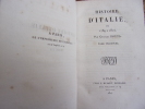 HISTOIRE D'ITALIE 1789-1814. Charles Botta