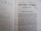 HISTOIRE D'ITALIE 1789-1814. Charles Botta