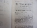 HISTOIRE D'ITALIE 1789-1814. Charles Botta