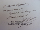 LE PREMIER PARIS-NEW YORK. 
Maurice Bellonte