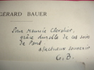 LES THEATRES DE PARIS. Gérard Bauer envoi à Maurice Chevalier