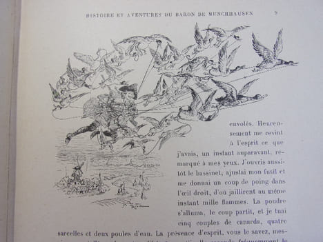 Histoire et Aventures du Baron de Munchhausen. A. Robida 