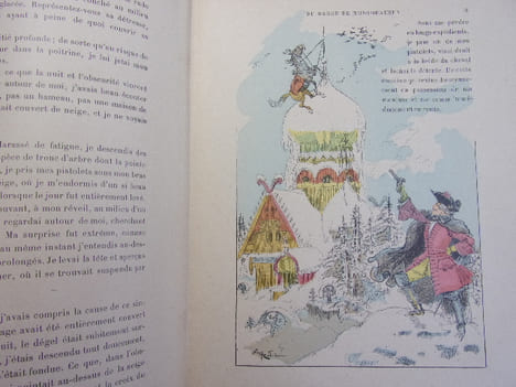 Histoire et Aventures du Baron de Munchhausen. A. Robida 