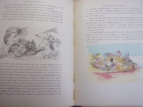 Histoire et Aventures du Baron de Munchhausen. A. Robida 