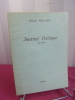 Journal Poétique 1939-1970. Henri Druart