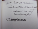 Champtressac 1960-1970. 
Henri Druart